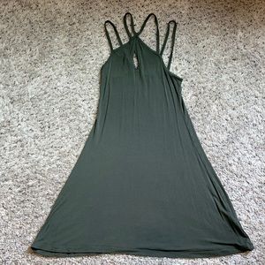 American eagle army green sun dress